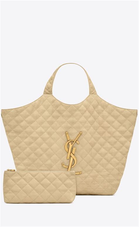 ysl cabas tote quilted|ICARE maxi shopping bag in quilted nubuck suede .